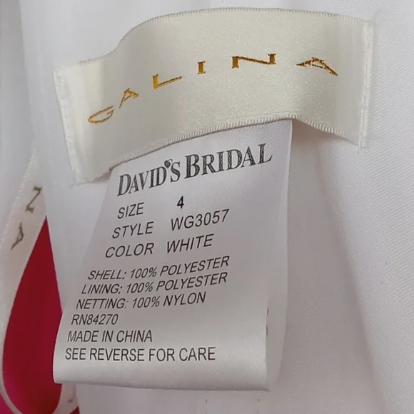 David's Bridal Galina wedding gown size 4 - Picture 5 of 6